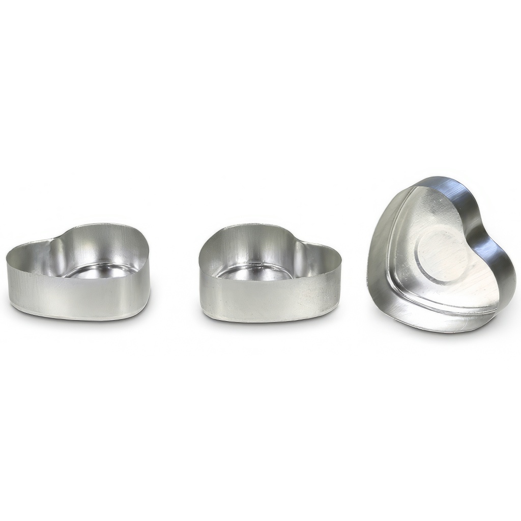 Moules en forme de cœur pour la fabrication de bougies chauffe-plat - 50 pièces
