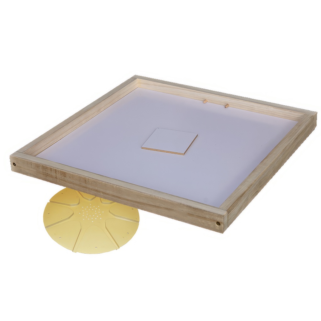 Chasse-abeilles Dadant Blatt 12 R dans un cadre en bois