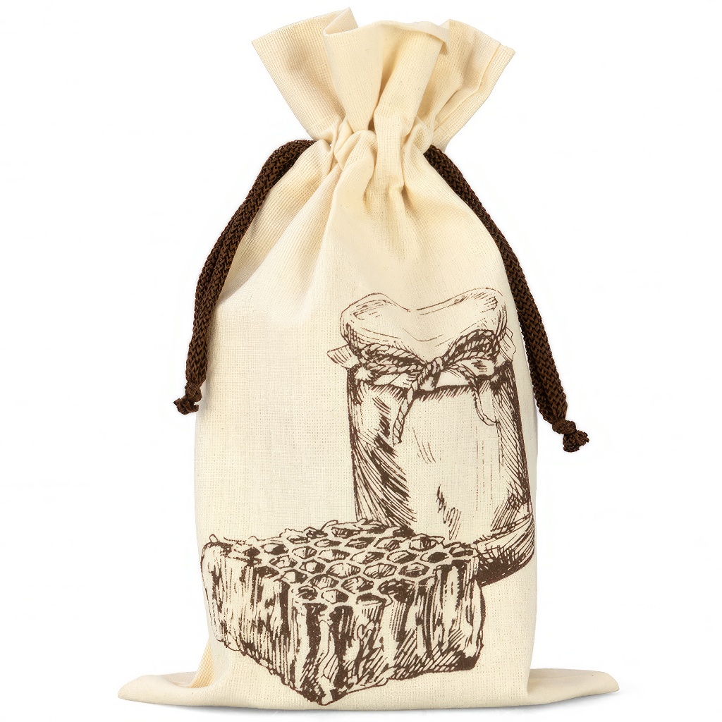 Sac pour pot de miel ApiSina avec motif miel