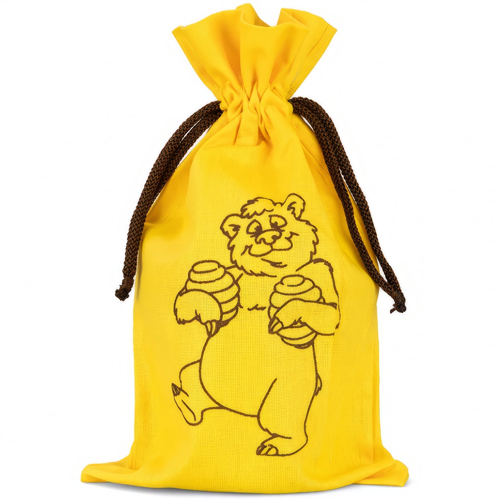 Sachet pour pot de miel ApiSina avec motif ourson