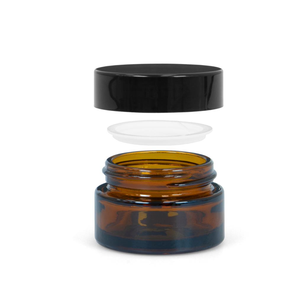 Godet en verre brun 20 ml