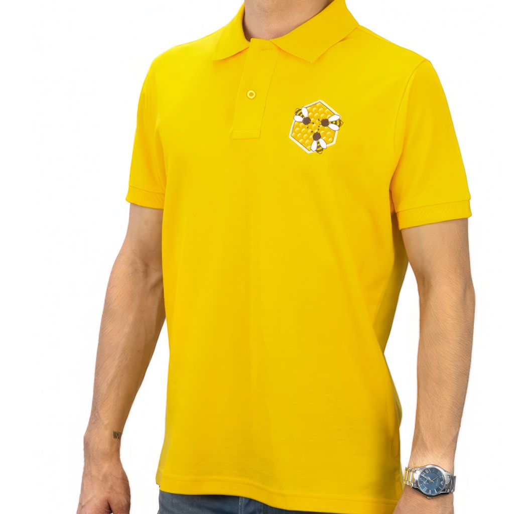 Polo d'apiculteur ApiSina Rayon de miel, jaune
