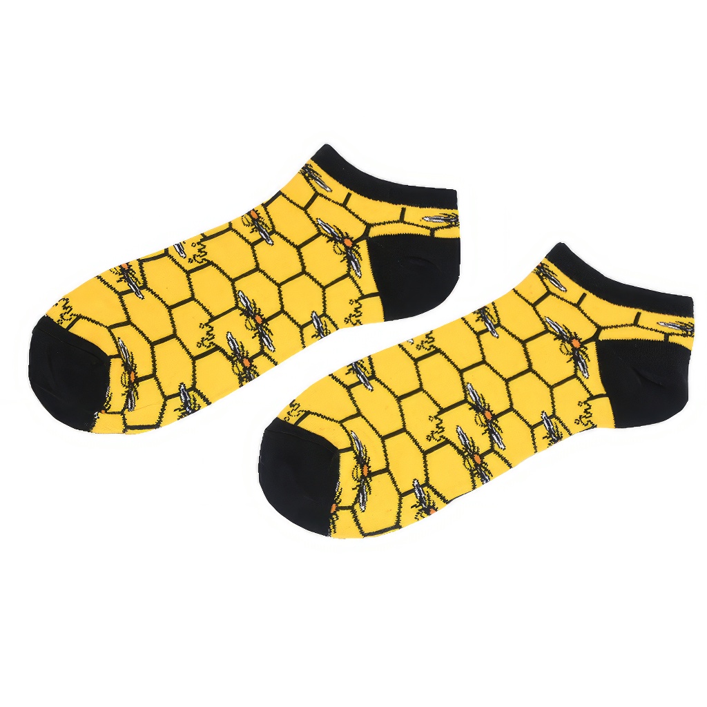 Chaussettes Bieno Design - basses - nid d'abeilles