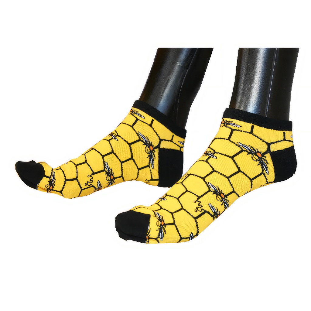 Chaussettes Bieno Design - basses - nid d'abeilles