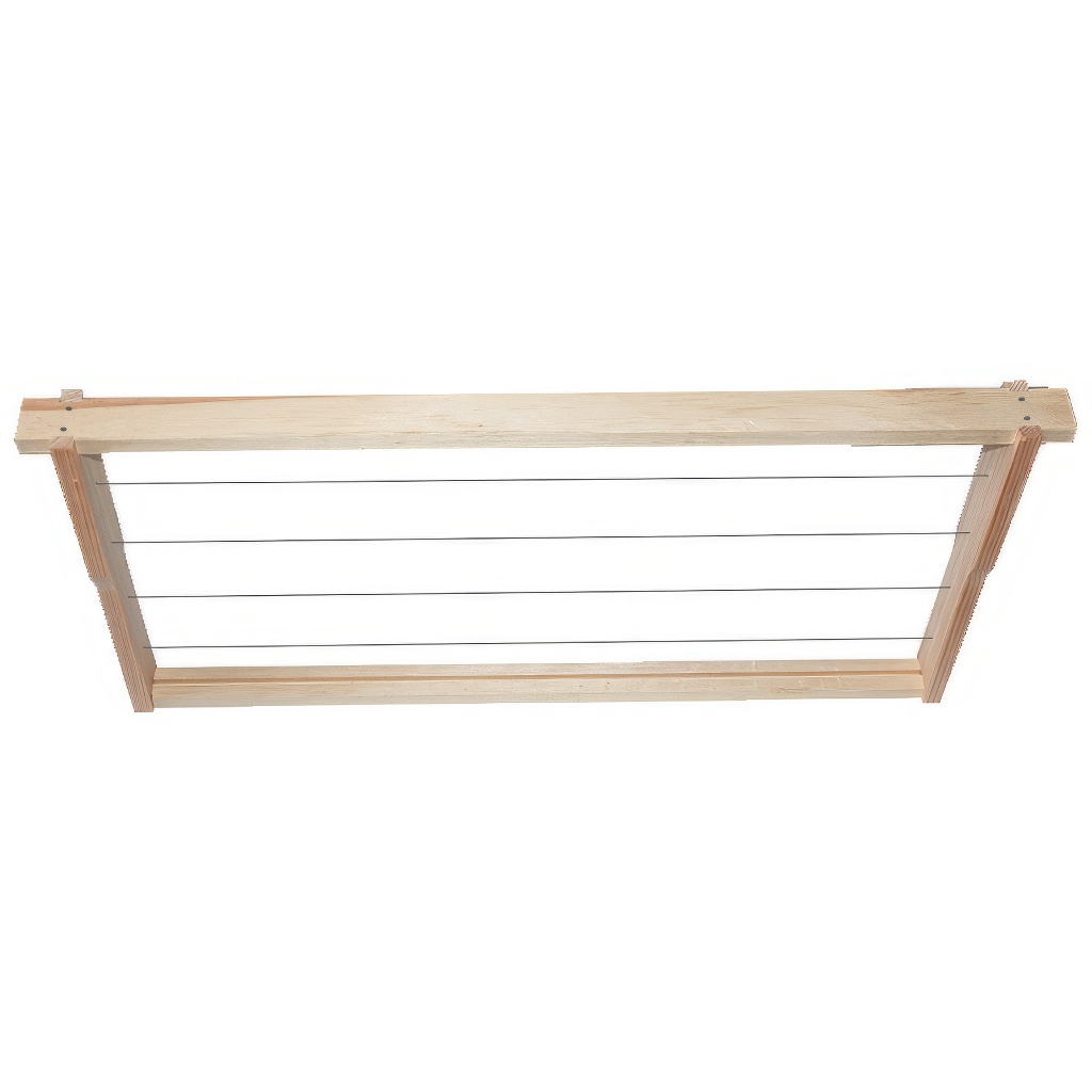 Cadre Langstroth 1/1 - 232 - Hoffman, filé, avec œillets, avec rainure 1 pièce