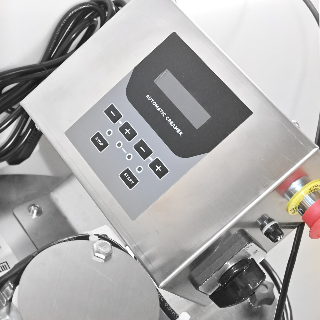 Appareil de crémage avec chauffage Mellarius MaxiLine 230 V capacité 250 kg - automatique