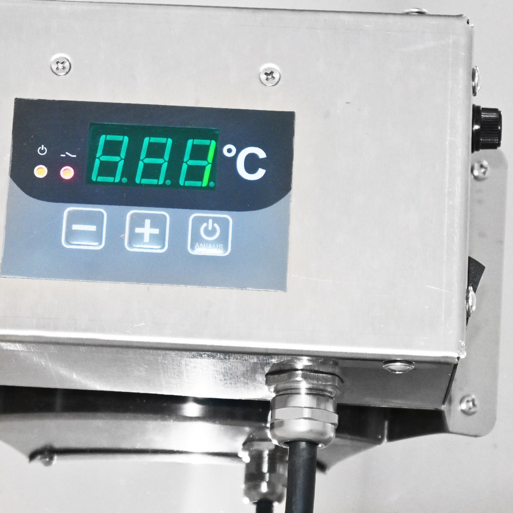 Cuve de décristallisation à extraction avec chauffage Mellarius MaxiLine 230 V - 74 litres / 100 kg