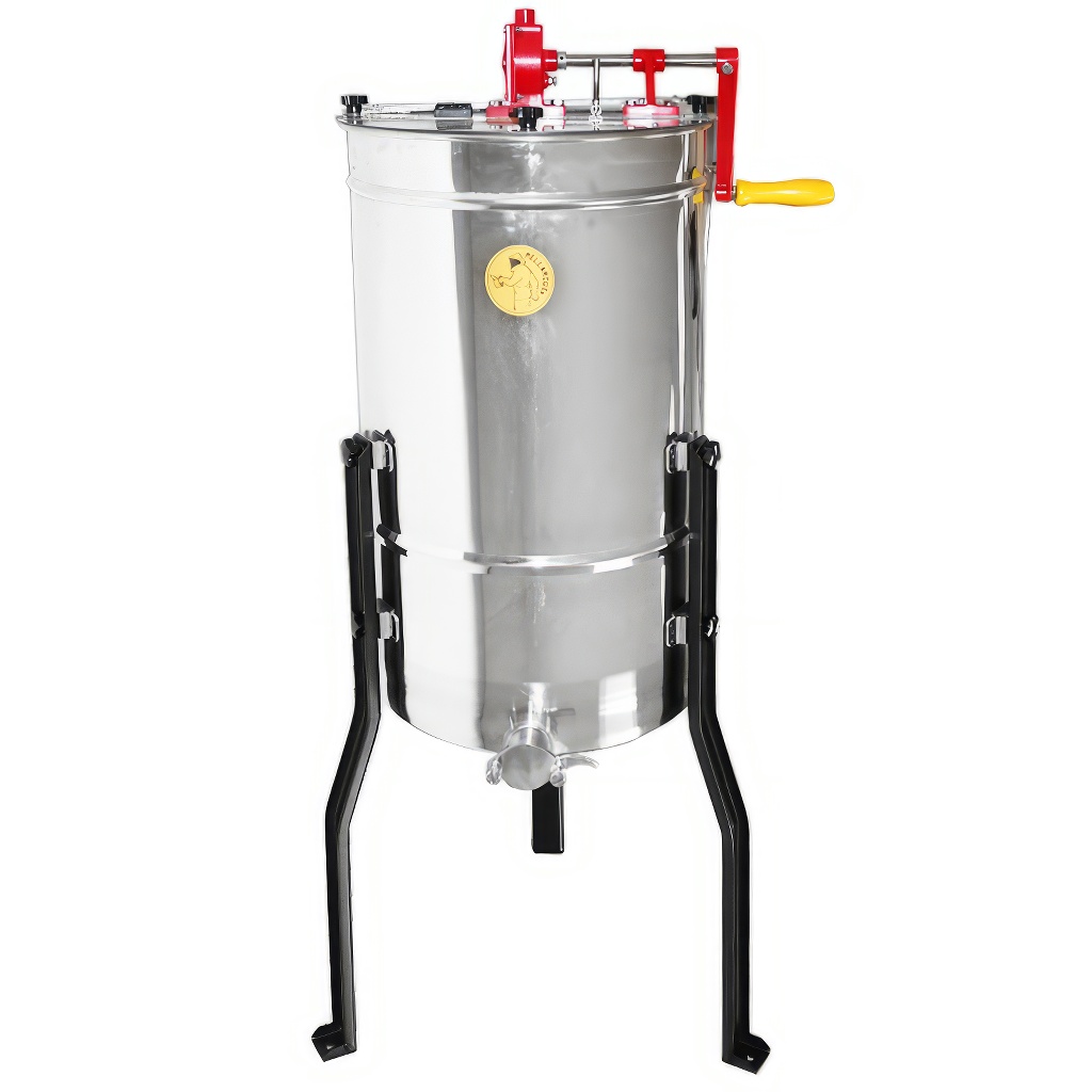 Extracteur de miel Mellarius MaxiLine 4 cadres manuel avec grande manivelle P45