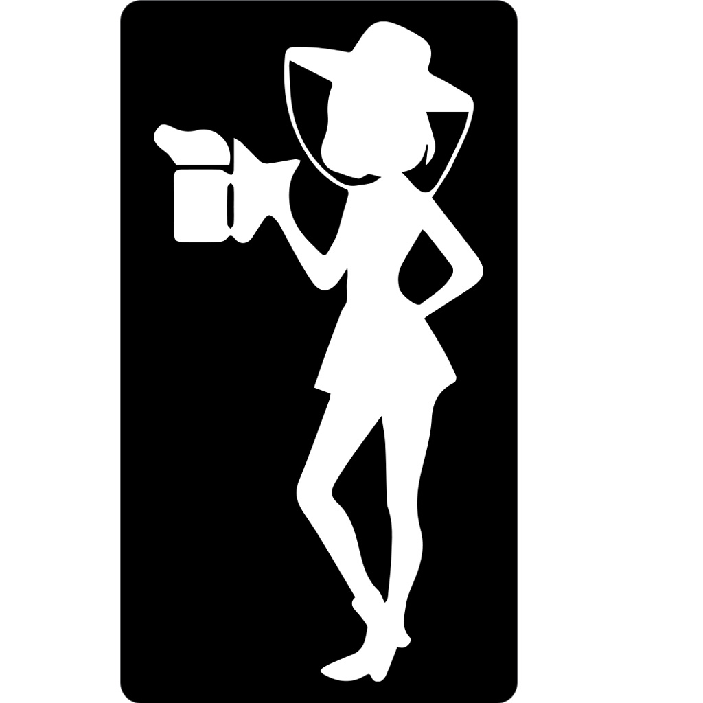 Autocollant apicultrice - blanc