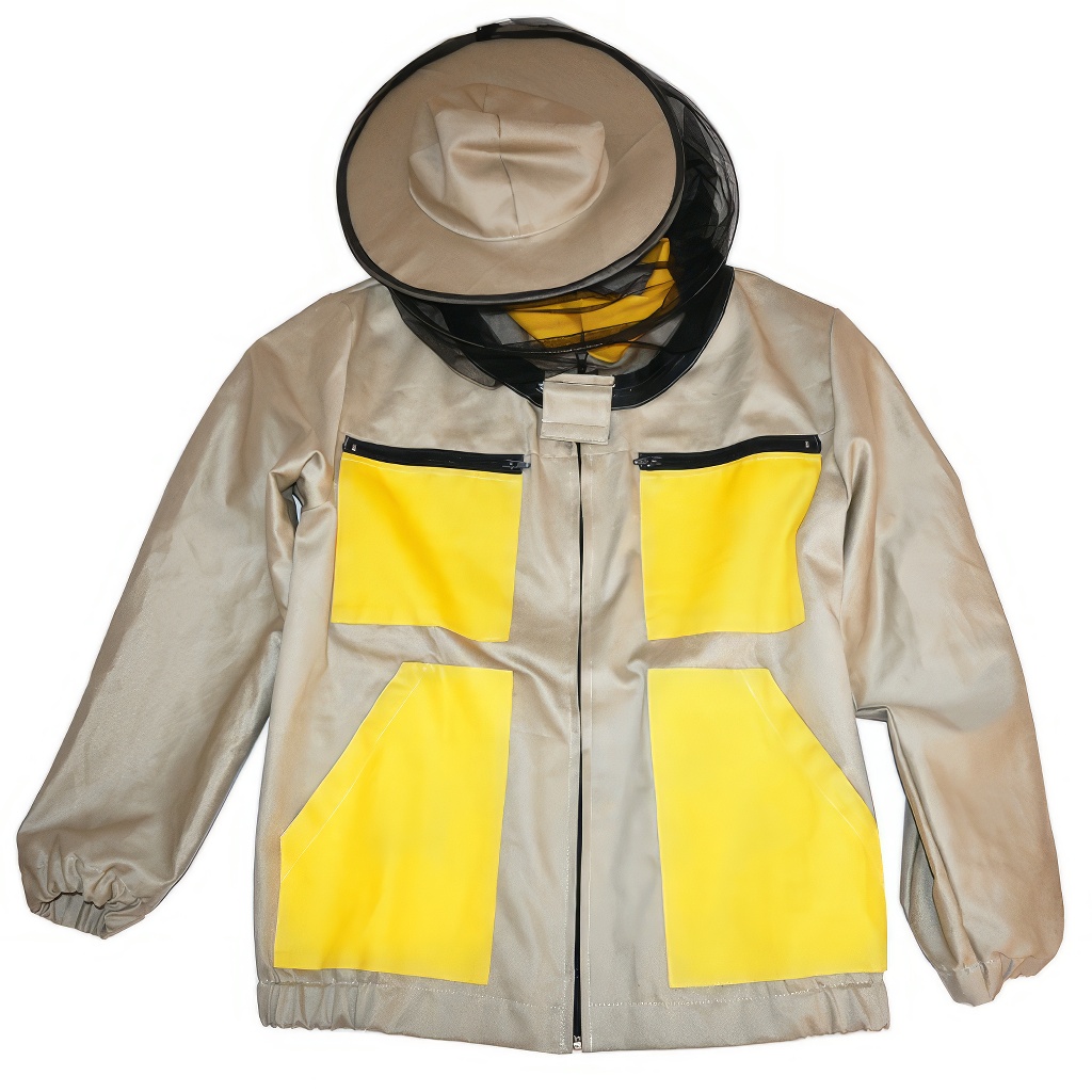 Blouson d'apiculteur beige, tailles : S-XXXL