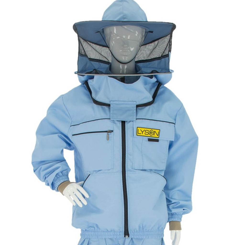 Veste d'apiculture avec chapeau - bleue - Lysoň, taille : S-XXL