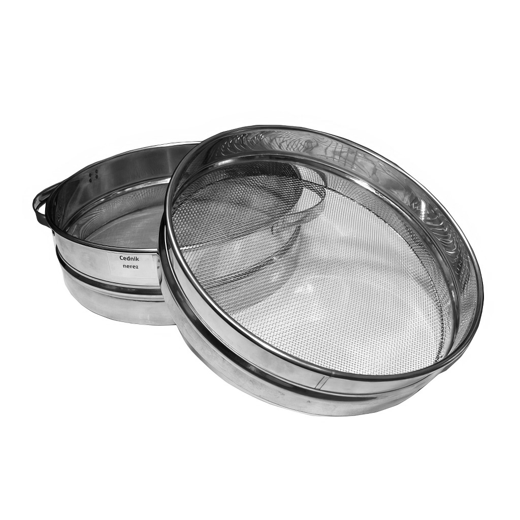 Passoire (tamis) double grille inox 23 cm avec poignées