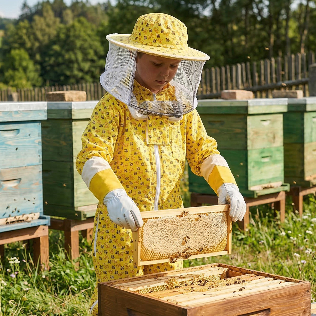 Combinaison d'apiculture pour enfant Elegant Bee taille : S-XL