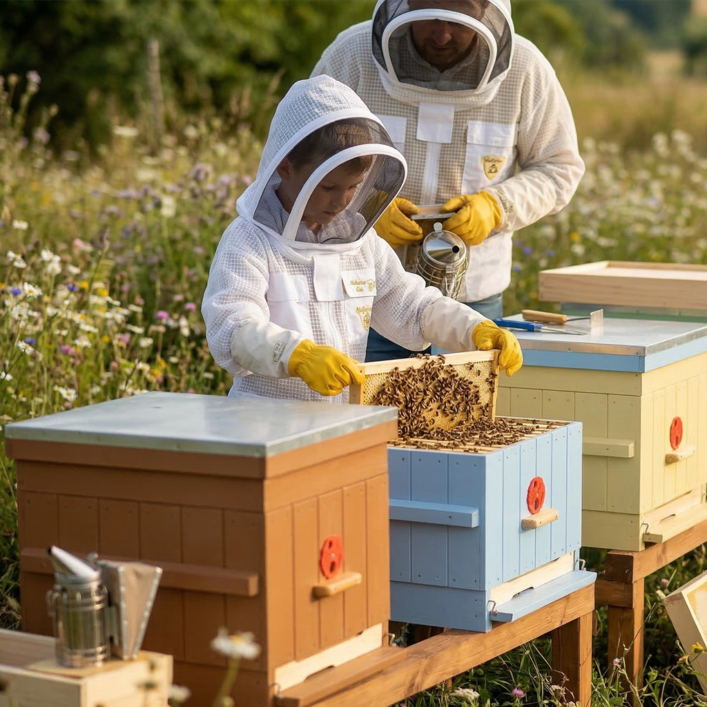 Combinaison d'apiculture pour enfant avec ventilation Elegant Bee taille : S-XXL