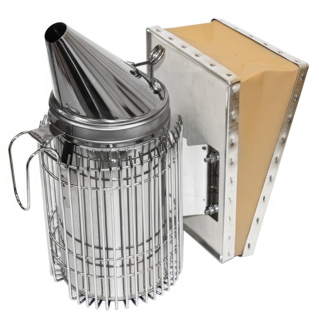 Enfumoir - grand avec cage ultra - acier inoxydable (max) 28 cm