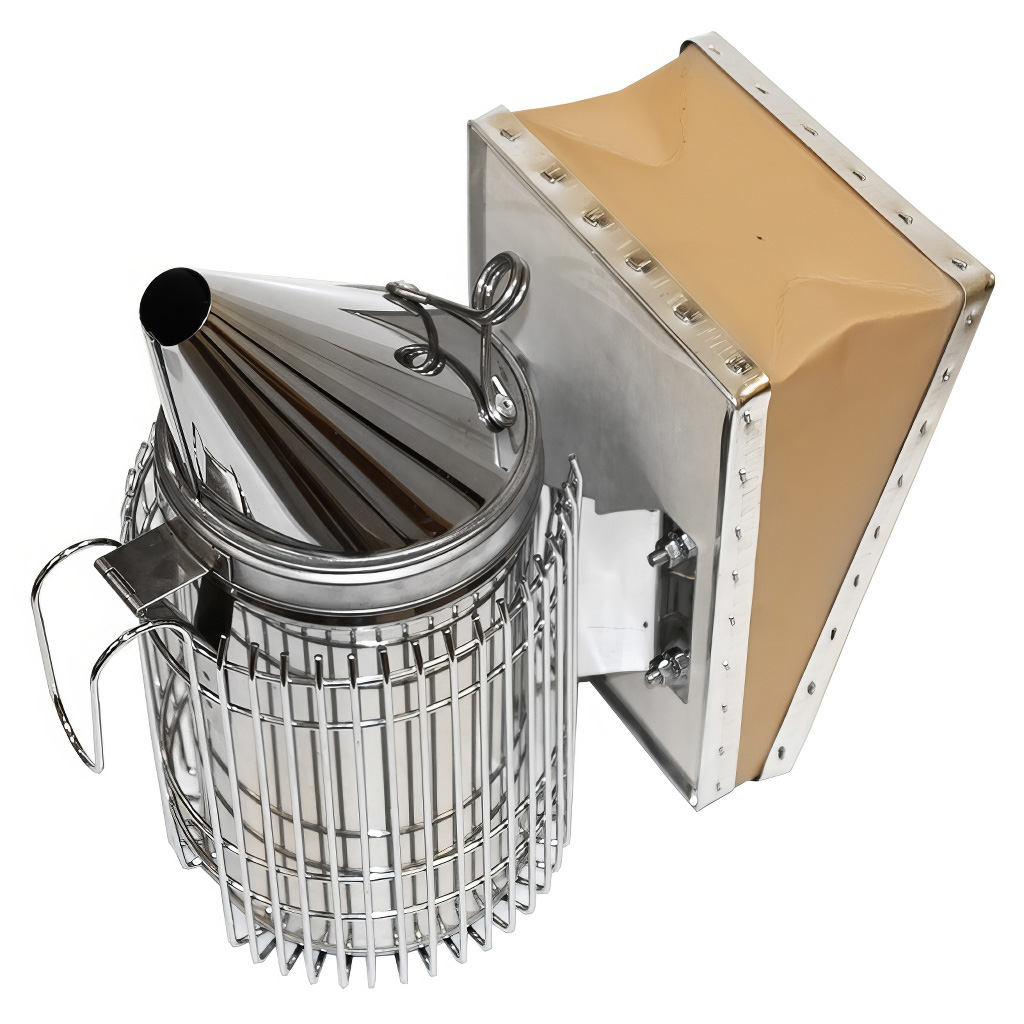 Enfumoir - grand avec cage ultra - acier inoxydable (max) 28 cm