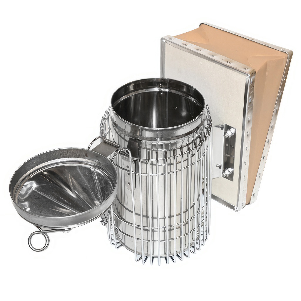 Enfumoir - grand avec cage ultra - acier inoxydable (max) 28 cm