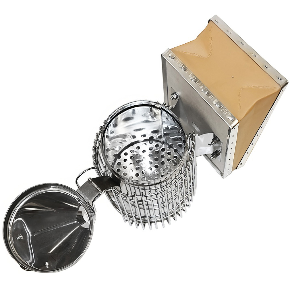 Enfumoir - grand avec cage ultra - acier inoxydable (max) 28 cm