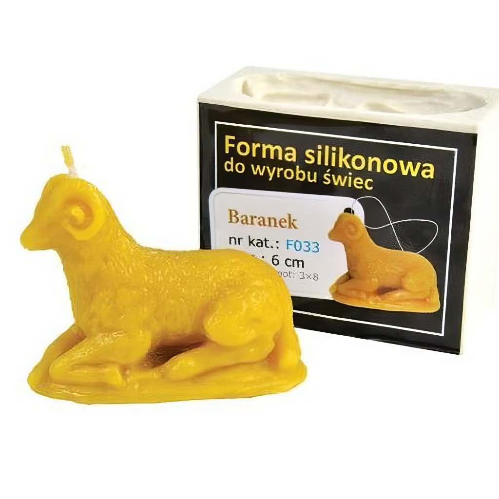 Moule en silicone pour bougies - agneau - 6 cm - F033
