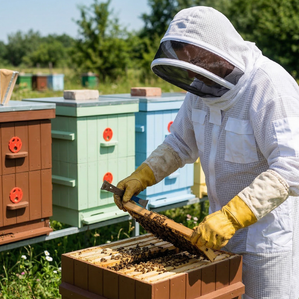 Combinaison professionnelle d'apiculture avec voile tailles: S-XXL