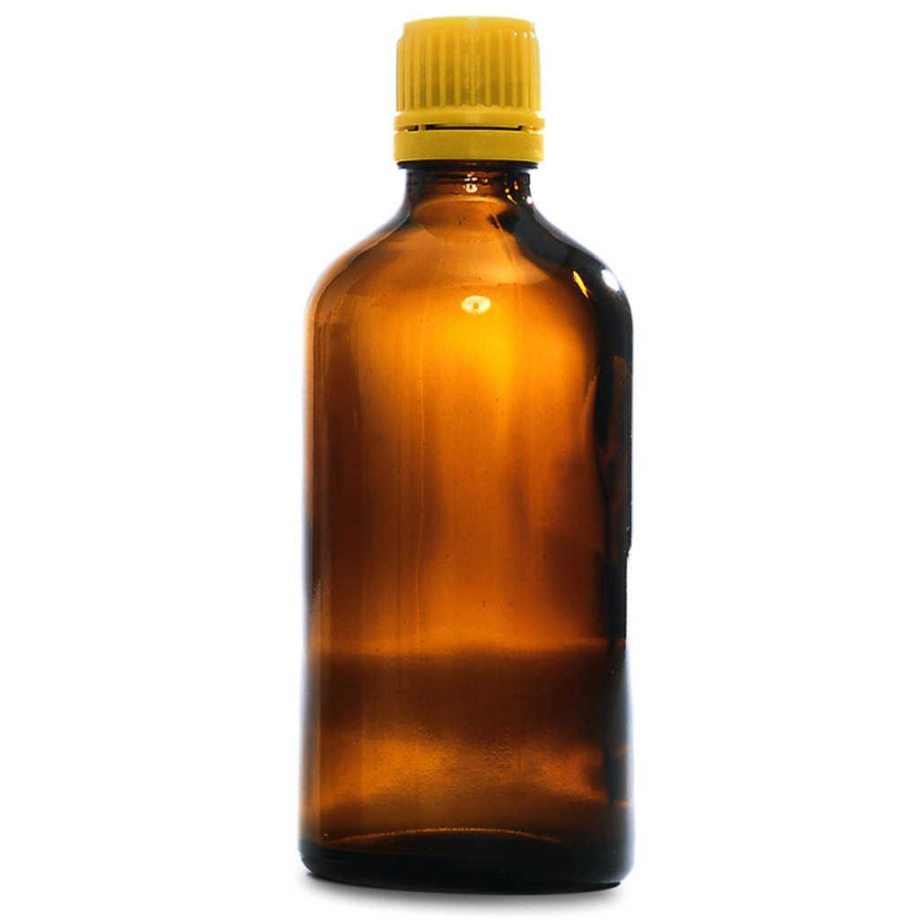 Flacon en verre ambré 100 ml avec compte-gouttes