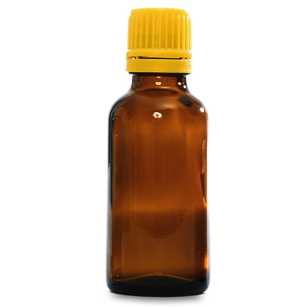 Flacon en verre ambré 30 ml avec compte-gouttes