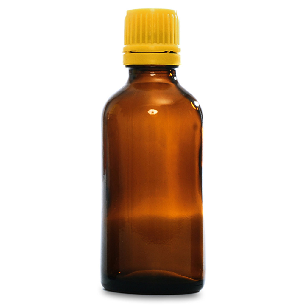 Flacon en verre ambré 50 ml avec compte-gouttes