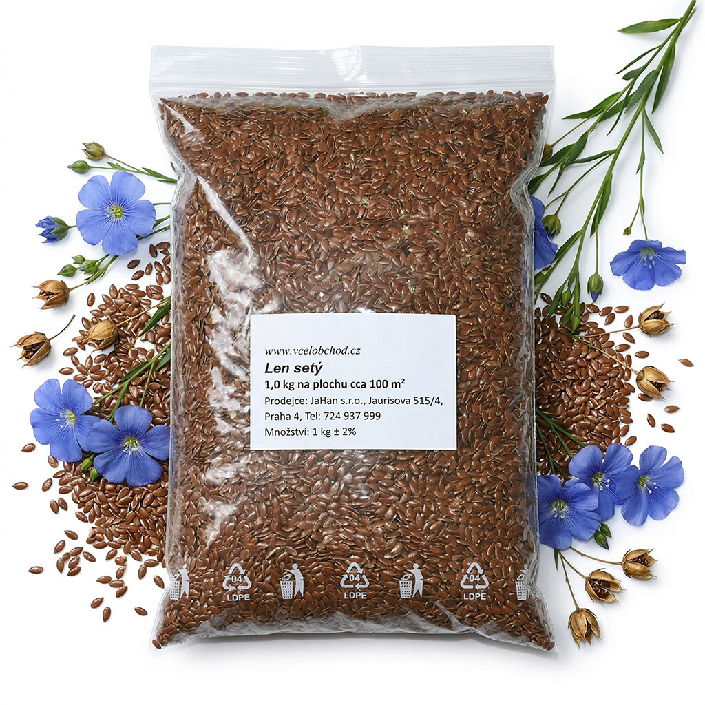 Lin cultivé (semences / pâturage apicole) - 0,5 kg