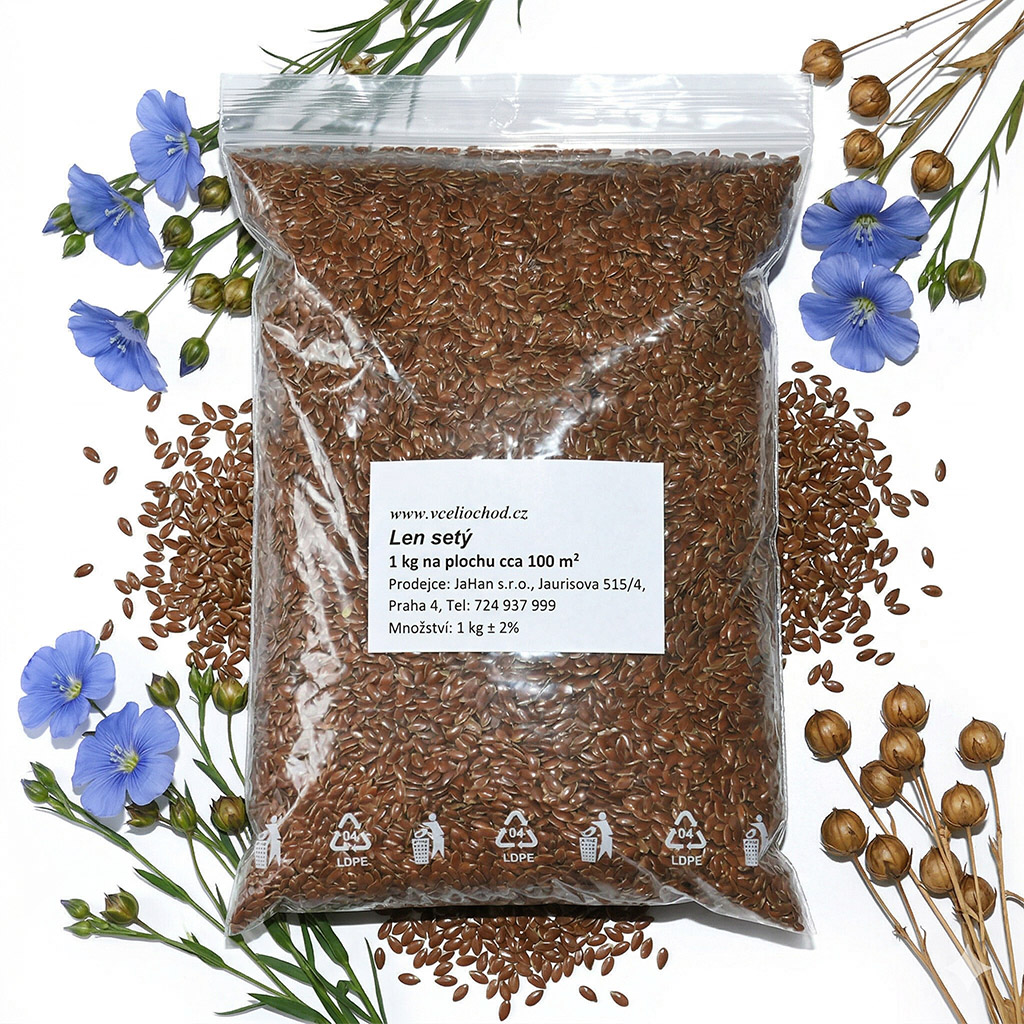 Lin cultivé (semences / pâturage apicole) - 0,5 kg
