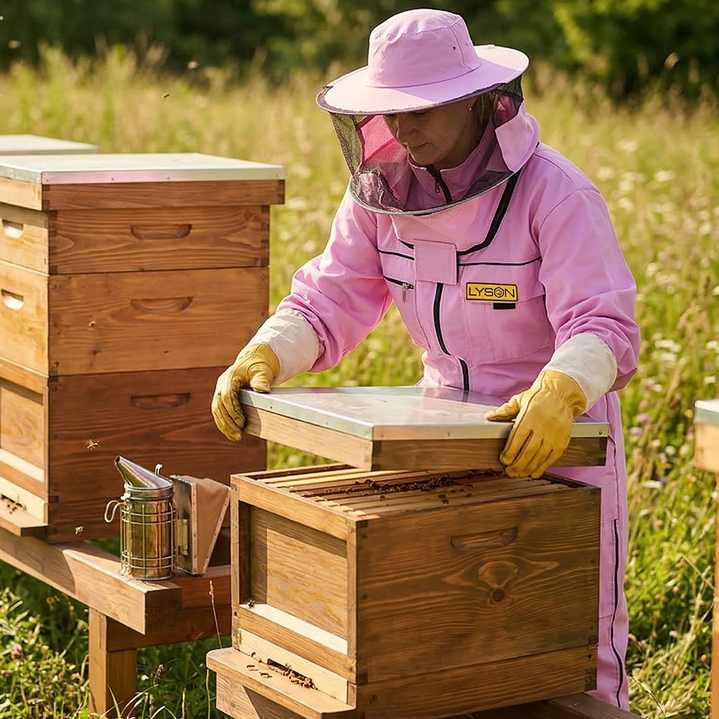 Combinaison d'apiculture avec chapeau - violette - Lysoň, tailles : S-XXXL