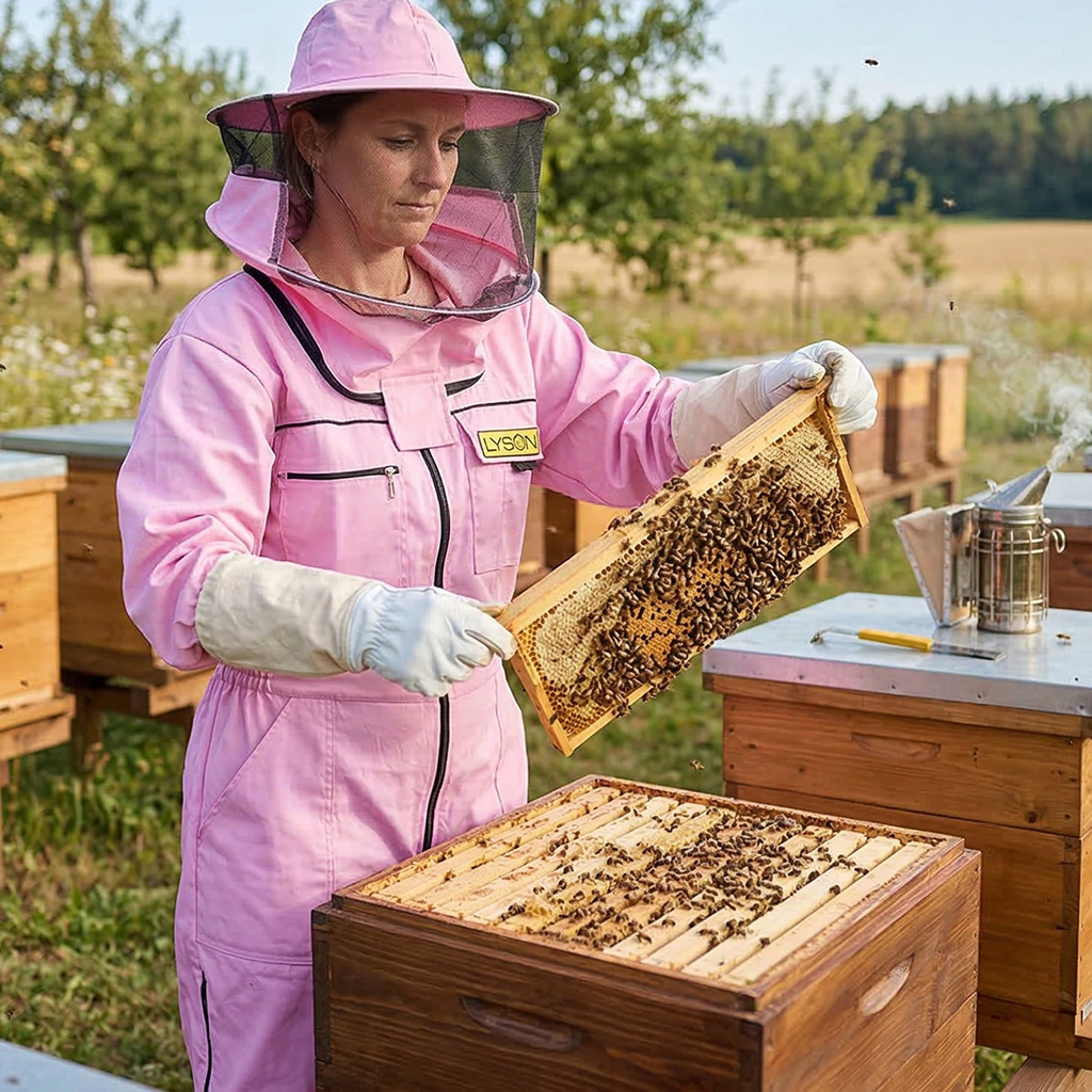 Combinaison d'apiculture avec chapeau - violette - Lysoň, tailles : S-XXXL
