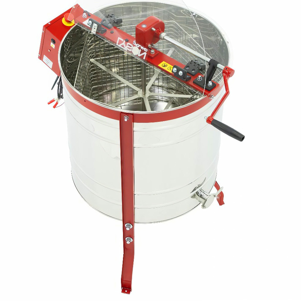 Extracteur de miel Lysoň Clasic 5 cadres, manuel à manivelle + électrique 12/230V P60