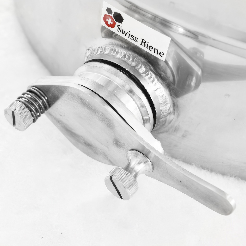 Extracteur de miel Mellarius MiniLine 200 kg - robinet en acier inoxydable