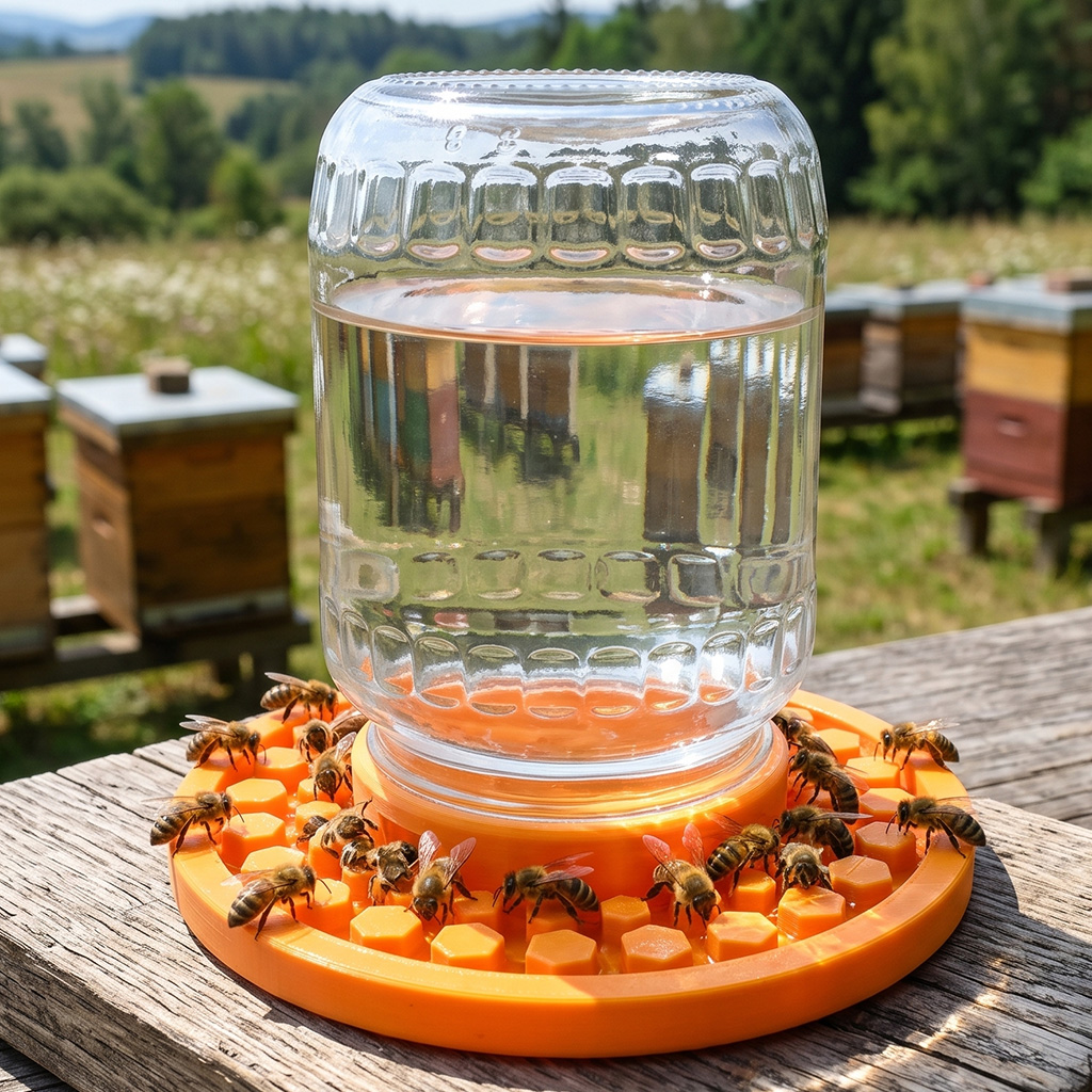 Abreuvoir pour abeilles pour petit bocal diamètre 155