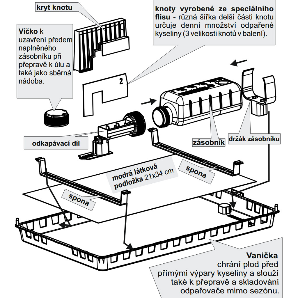 Nassenheider Professional - évaporateur d'acide (lot de deux)