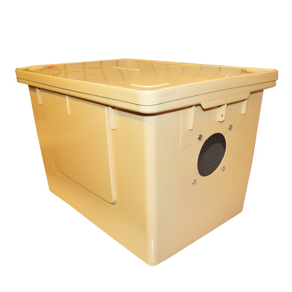 Caisse universelle ventilée pour 8 cadres - plastique