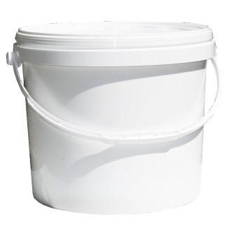 Seau à miel en plastique 21 kg blanc