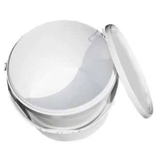 Seau à miel en plastique 21 kg blanc