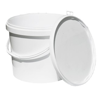 Seau à miel en plastique 21 kg blanc