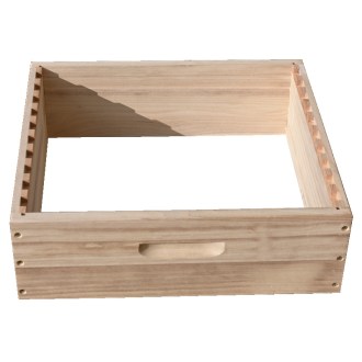Hausse Dadant US 12 cadres - type 2 - 141 - crémaillère pour 10 cadres