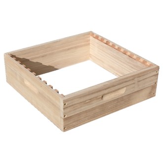 Hausse Dadant US 12 cadres - type 2 - 141 - crémaillère pour 10 cadres