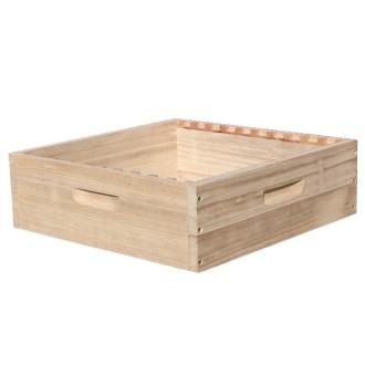 Hausse Dadant US 12 cadres - type 2 - 141 - crémaillère pour 10 cadres