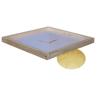 Chasse-abeilles Dadant Blatt 12 R dans un cadre en bois