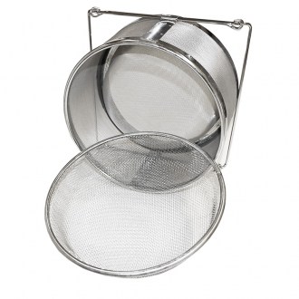 Passoire haute (tamis) double paroi 25 cm avec poignées