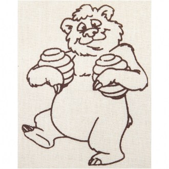 Sachet pour pot de miel ApiSina avec motif ourson