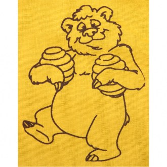 Sachet pour pot de miel ApiSina avec motif ourson