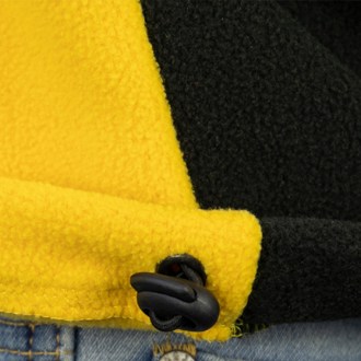 Vareuse en polaire ApiSina avec logo de rayon de miel, jaune