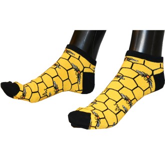 Chaussettes Bieno Design - basses - nid d'abeilles
