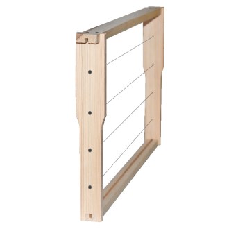 Cadre Langstroth 1/1 - 232 - Hoffman, filé, avec œillets, avec rainure 1 pièce