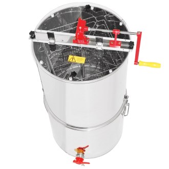 Extracteur de miel avec cuve Mellarius OptiLine 4 cadres manuel P52